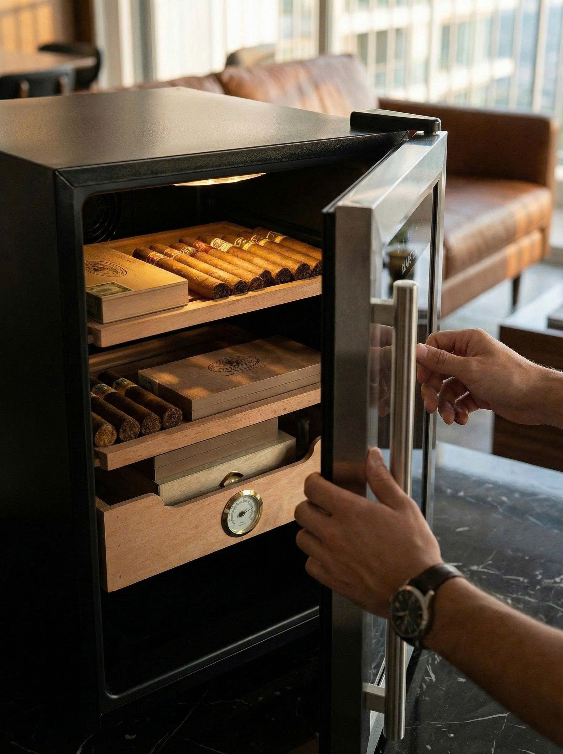 TỦ CIGAR KLARSTEIN EL PRESIDENTE 37L - Ảnh 6